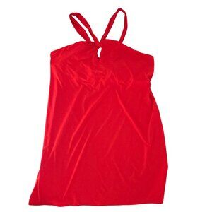 Athleta Kiki Swim Dress Red Orange Coverup Althleisure Modest Plus Size Curvy 2X